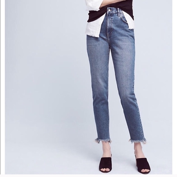 Raw Hem Anthropologie Jeans - Picture 1 of 3